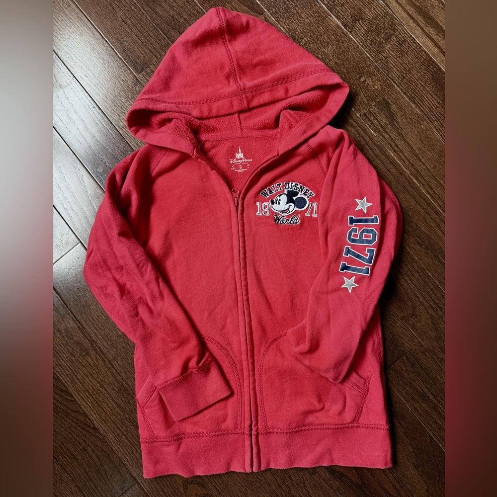 Disney Embroidered Hooded Zipped Sweatshirt